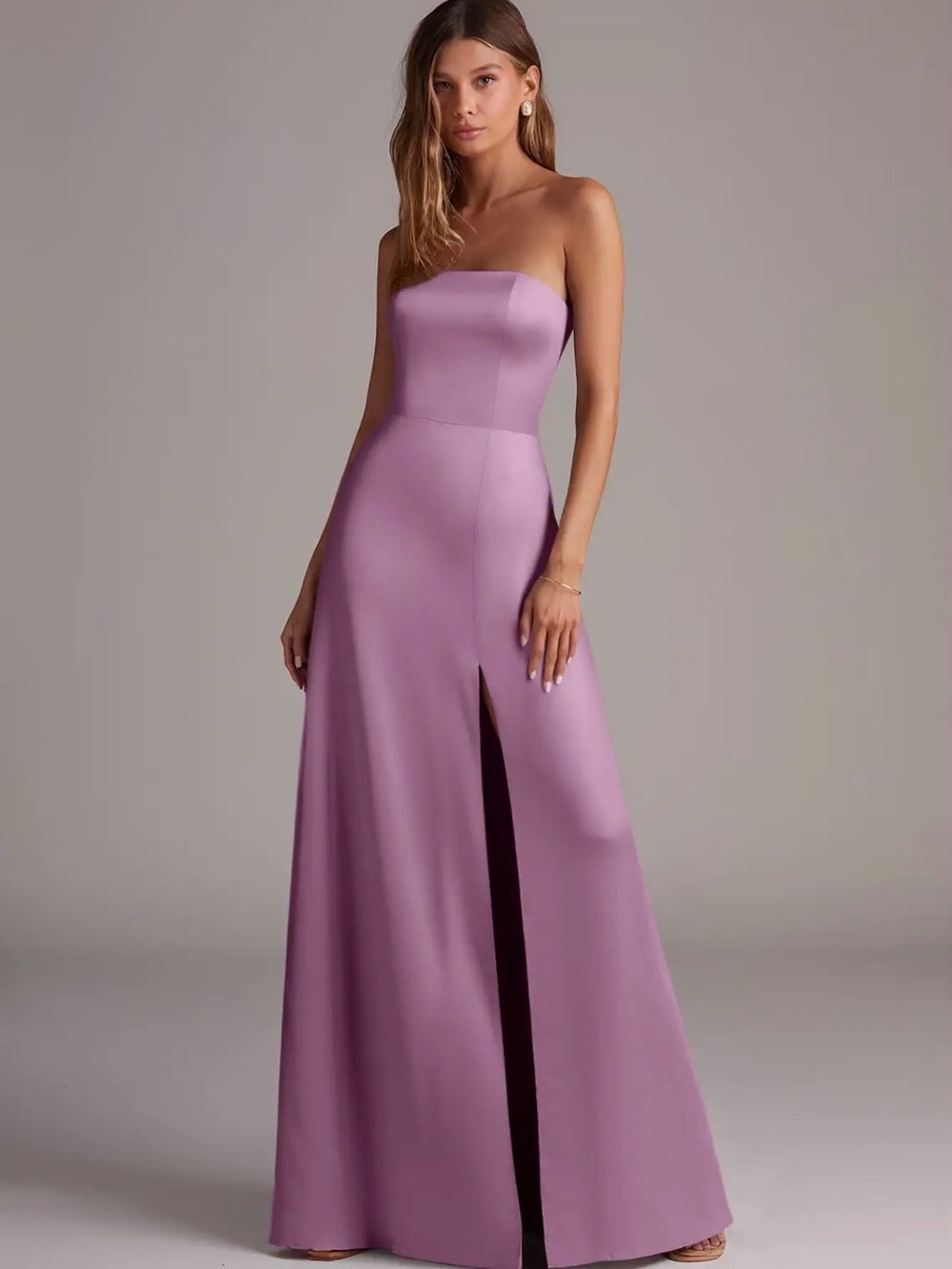 Azazie Wren dress in Wisteria